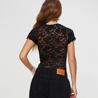Designsoo Fitted Lace Jumpsuit Bodysuit 02