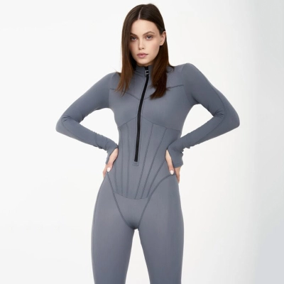 Designsoo Sexy Tight Zip-Up Jumpsuit 01
