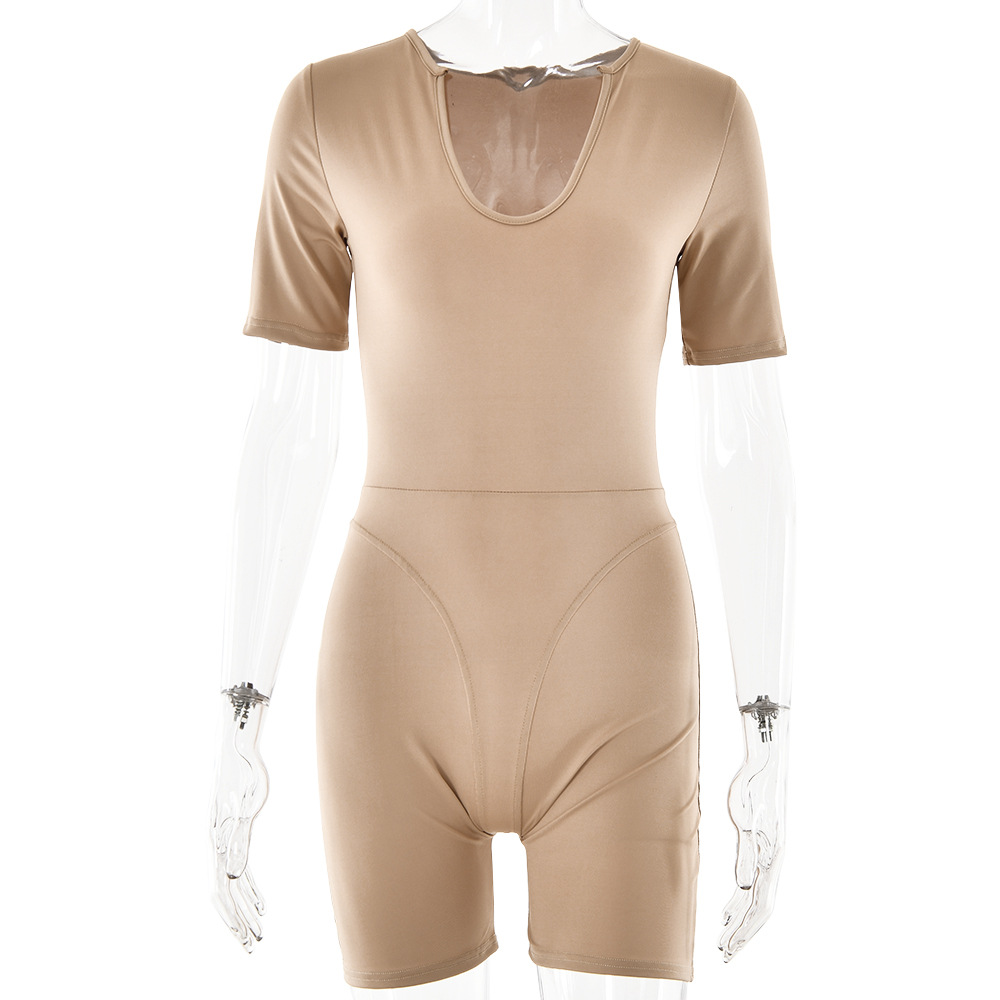 Designsoo Sexy V-Neck Fitted Jumpsuit