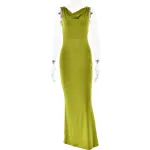 Designsoo Sexy Sleeveless Backless Bodycon Maxi Dress