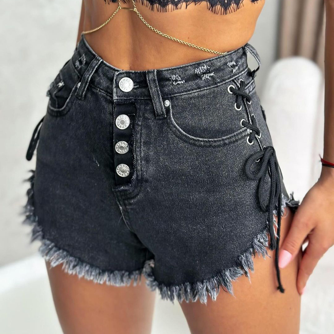 Designsoo Slimming Body-Shaping Distressed Denim Shorts for Sexy Ladies
