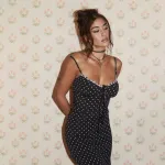 Designsoo Stylish and Sexy Polka Dot Bodycon Midi Dress