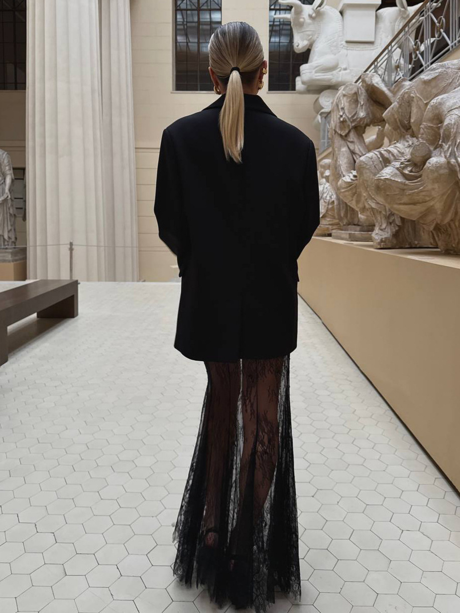 Designsoo Lace Midi Skirt for Women - Pure Seduction, Sexy and Versatile