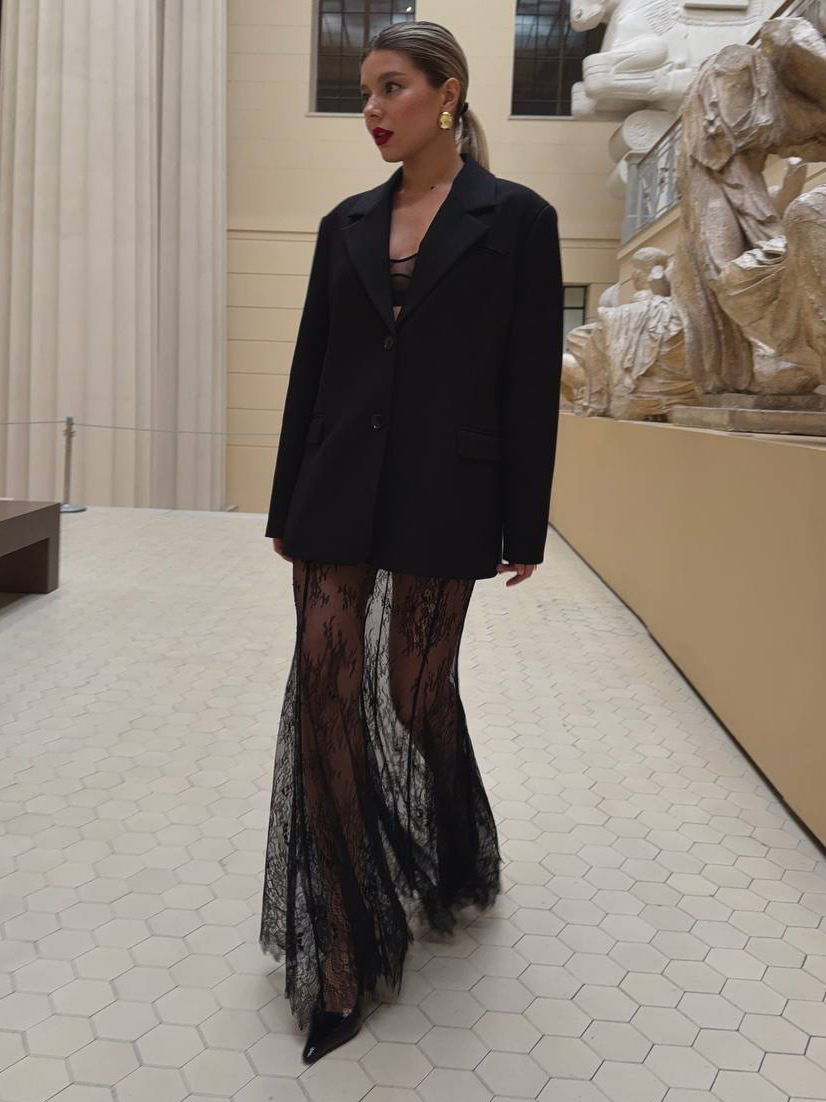 Designsoo Lace Midi Skirt for Women - Pure Seduction, Sexy and Versatile