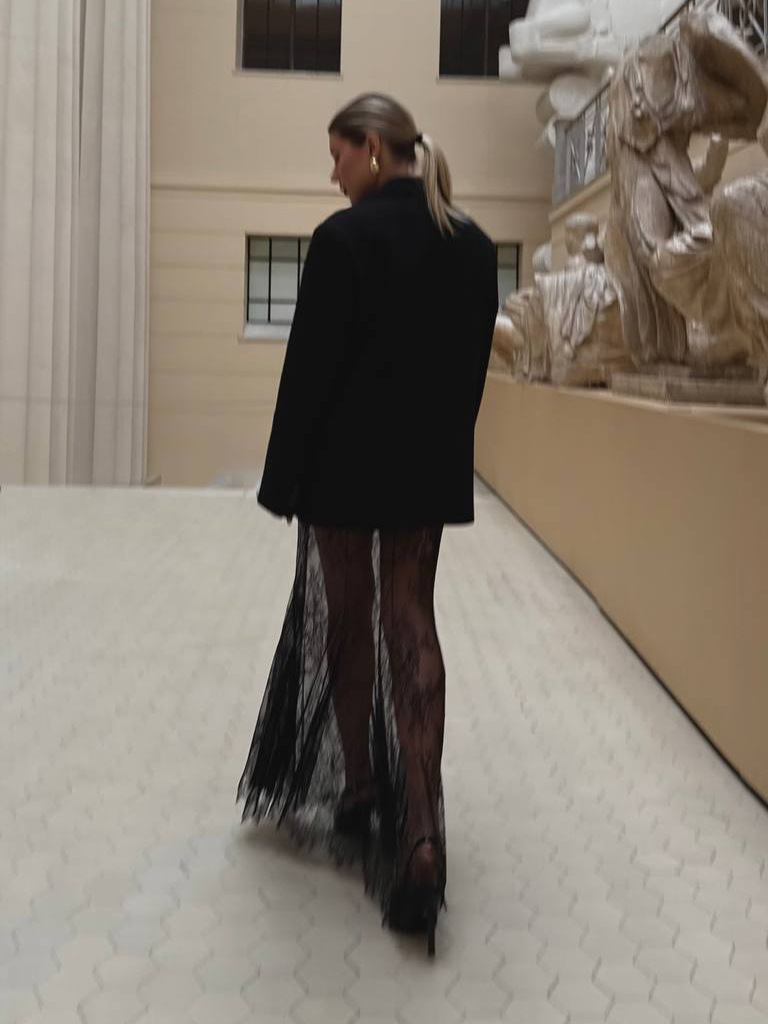 Designsoo Lace Midi Skirt for Women - Pure Seduction, Sexy and Versatile