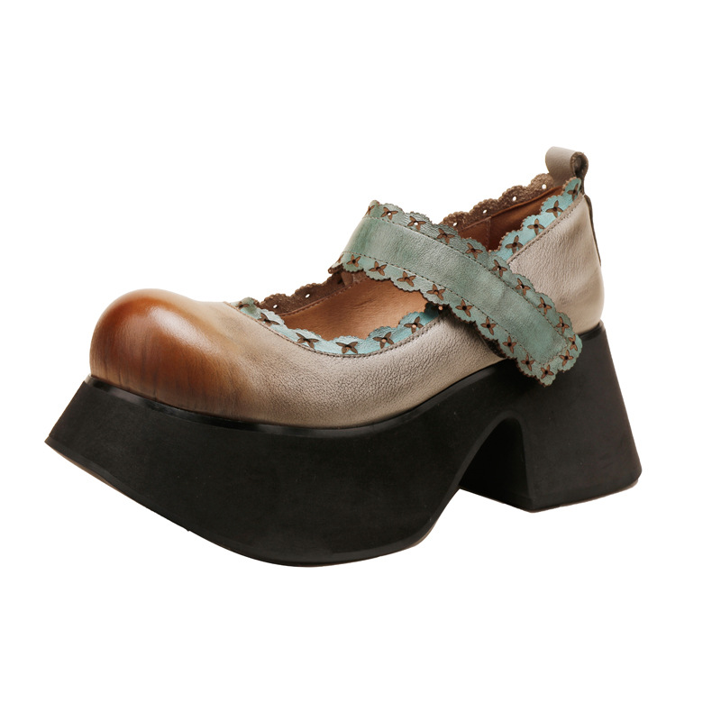 Designsoo Ethnic Style Single Strap Shallow-Cut Flats for All Seasons