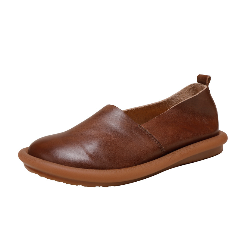Designsoo Round-Toe Shallow-Cut Casual Soft Sole Flats for All Seasons