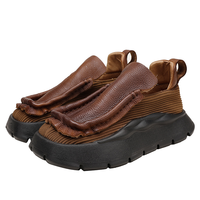 Designsoo Vintage Casual Thick Sole Flats