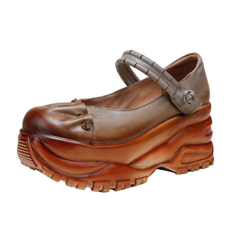 Designsoo Handcrafted Shallow-Cut Comfortable One-Strap Flats