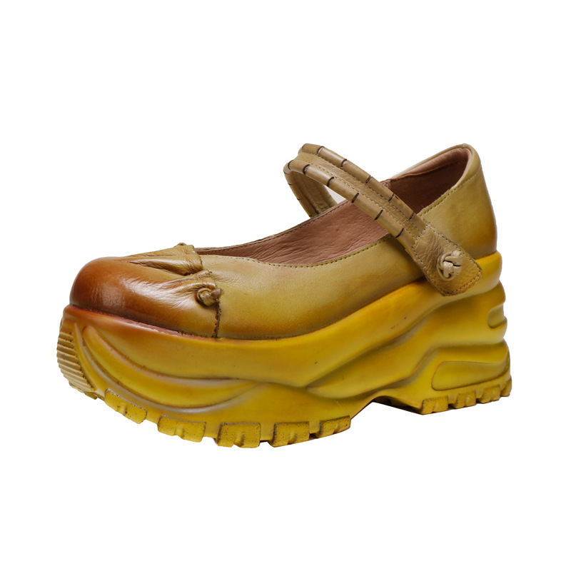 Designsoo Handcrafted Shallow-Cut Comfortable One-Strap Flats