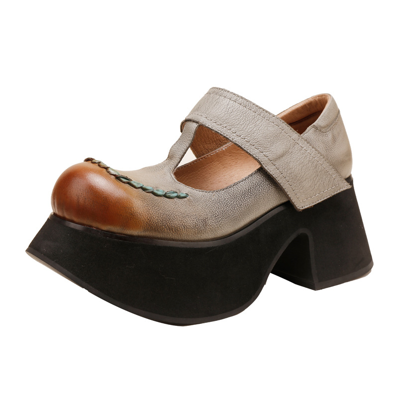 Designsoo Round-Toe Comfortable Woven Shallow-Cut Cut-Out Flats for All Seasons