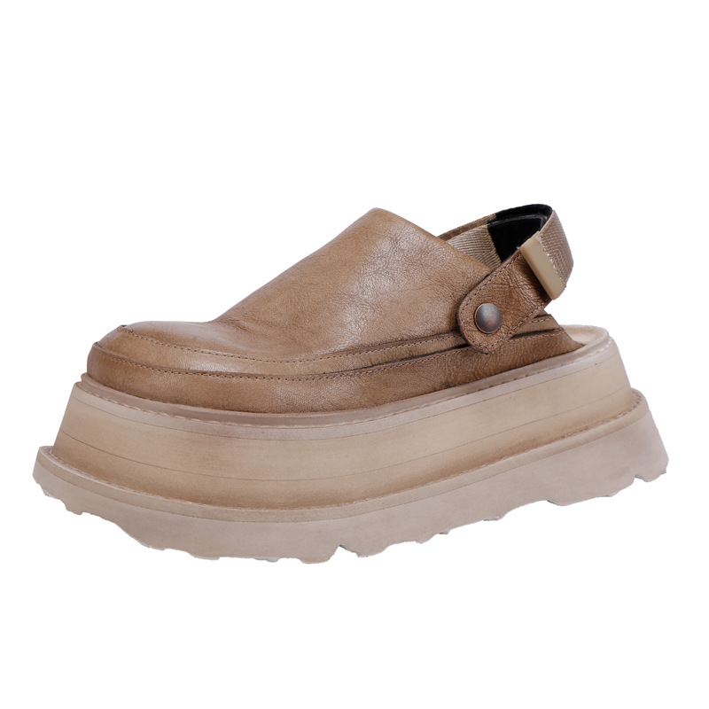 Women's Thick Sole Closed-Toe Slippers