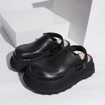 Women's Thick Sole Closed-Toe Slippers 02