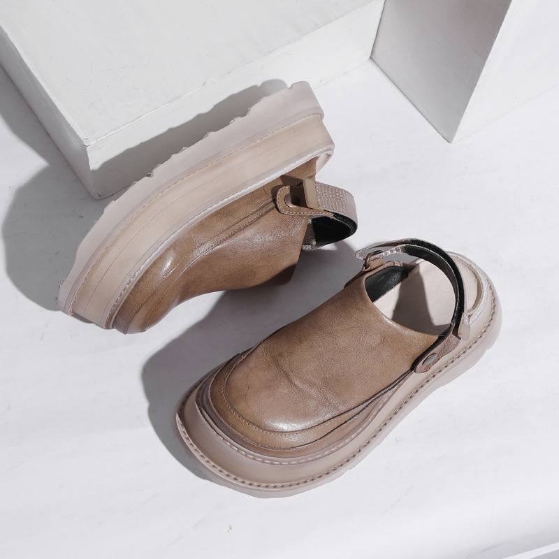 Women's Thick Sole Closed-Toe Slippers