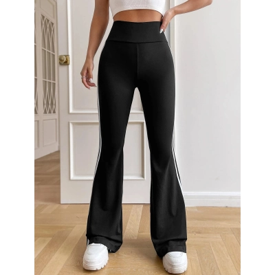 Designsoo Slimming Straight Leg Slight Flare Pants for Women – American Style 01