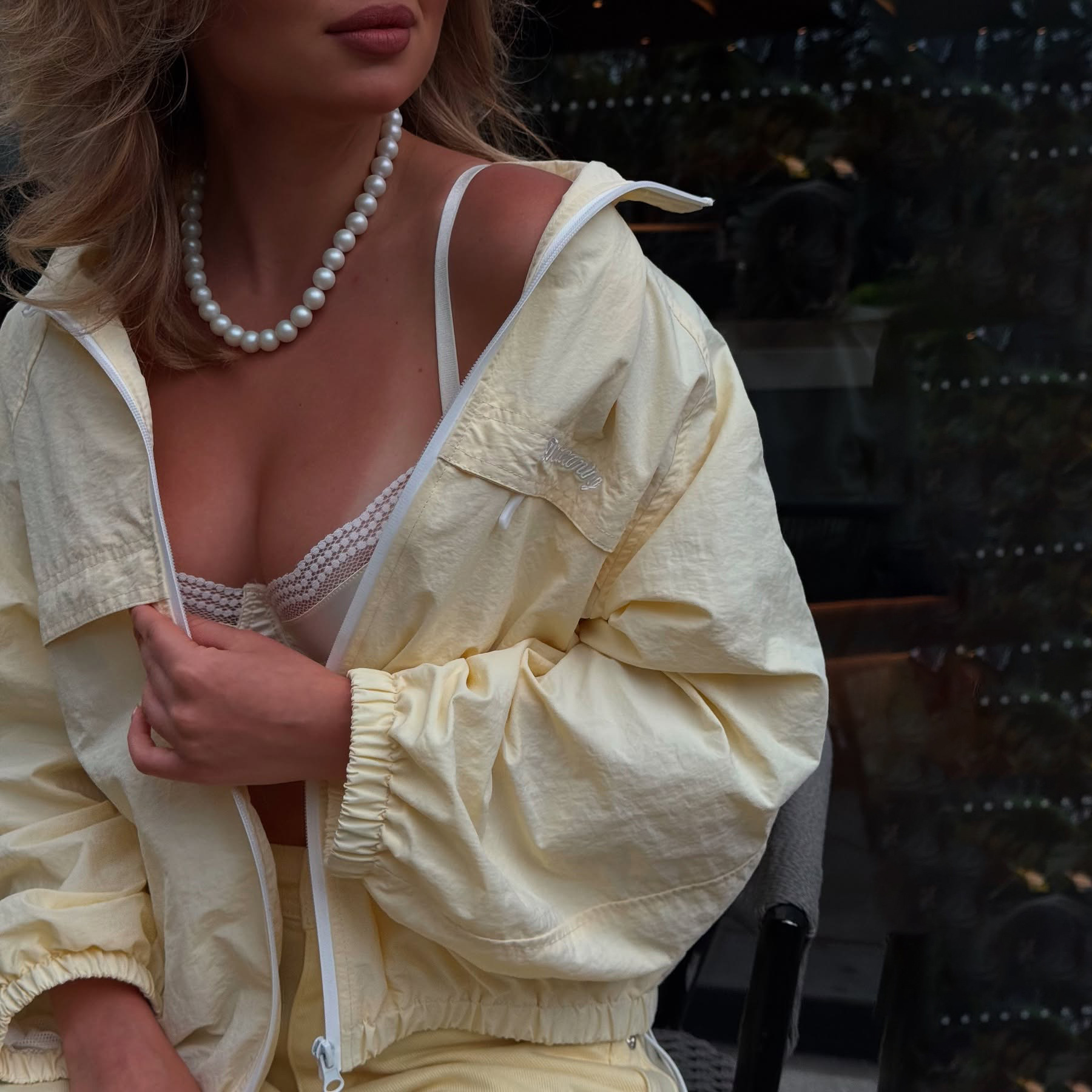 Soft Yellow Fresh and Comfortable Loose Fit Sports Jacket for Women – Spring New Arrival