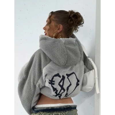 Fleece Lined Warm Jacket for Women – Oversized Casual Outerwear for Fall and Winter 01