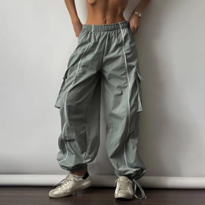 Designsoo Low-Waist Straight Leg Wide-Leg Casual Floor-Length Pants 01