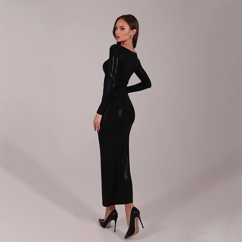 Sparkly Cut-Out Crystal Button Bodycon Dress – Sexy Party & Club Outfit for Women