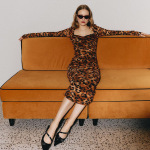 French-Chic Square Neck Leopard Print Bodycon Mini Dress – Sexy Fit-and-Flare Skirt for Party & Street Style