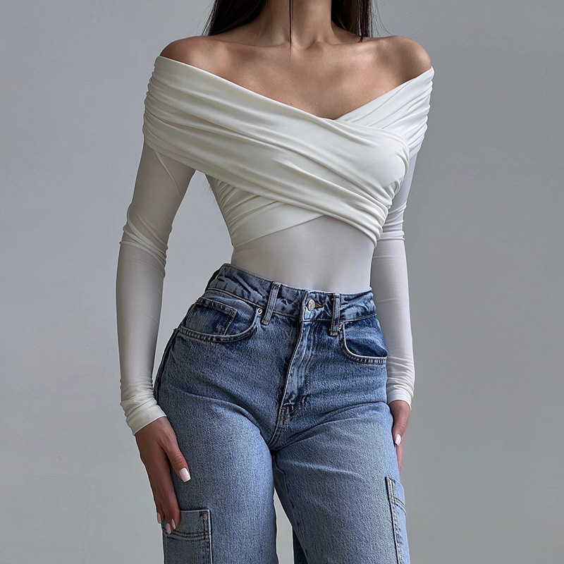 Off-The-Shoulder Ruffle Jumpsuit