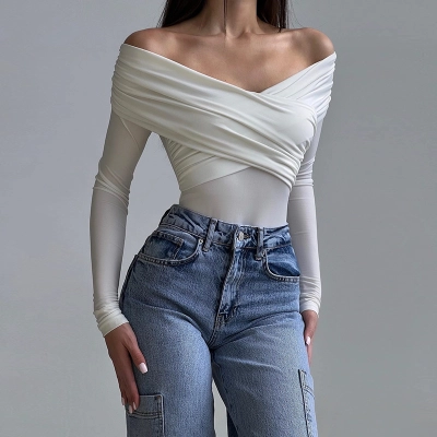 Off-The-Shoulder Ruffle Jumpsuit 01