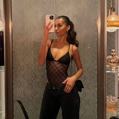 Mesh Sheer Low-Cut Sexy Bodycon Triangle Strap Jumpsuit – Women's Fitted Tank Top Bodysuit, Slim-Fit Stretch Crop Cami 02