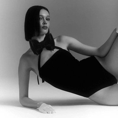 Velvet Bow Halter Backless High-Waisted Jumpsuit 02