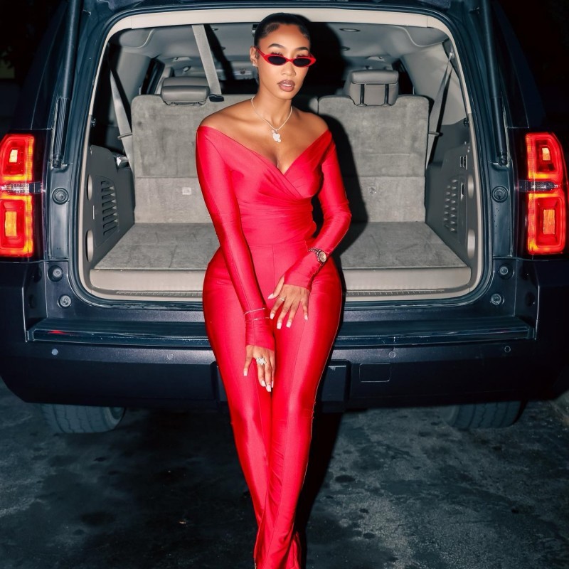 Solid Color V-Neck Long Sleeve Top & High-Waisted Pants Set – Fitted 2-Piece Outfit for Women