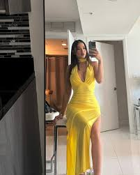 Designsoo Sexy V-Neck Halter Backless Maxi Dress review Olivia Martinez
