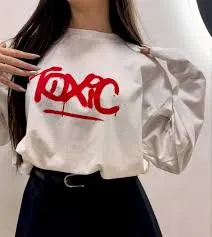 Contrast Color Letter Long Sleeve T-Shirt review Sophia Adams