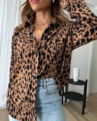 Designsoo Hong Kong Style Long Sleeve Leopard Print Shirt review Sophia Parker