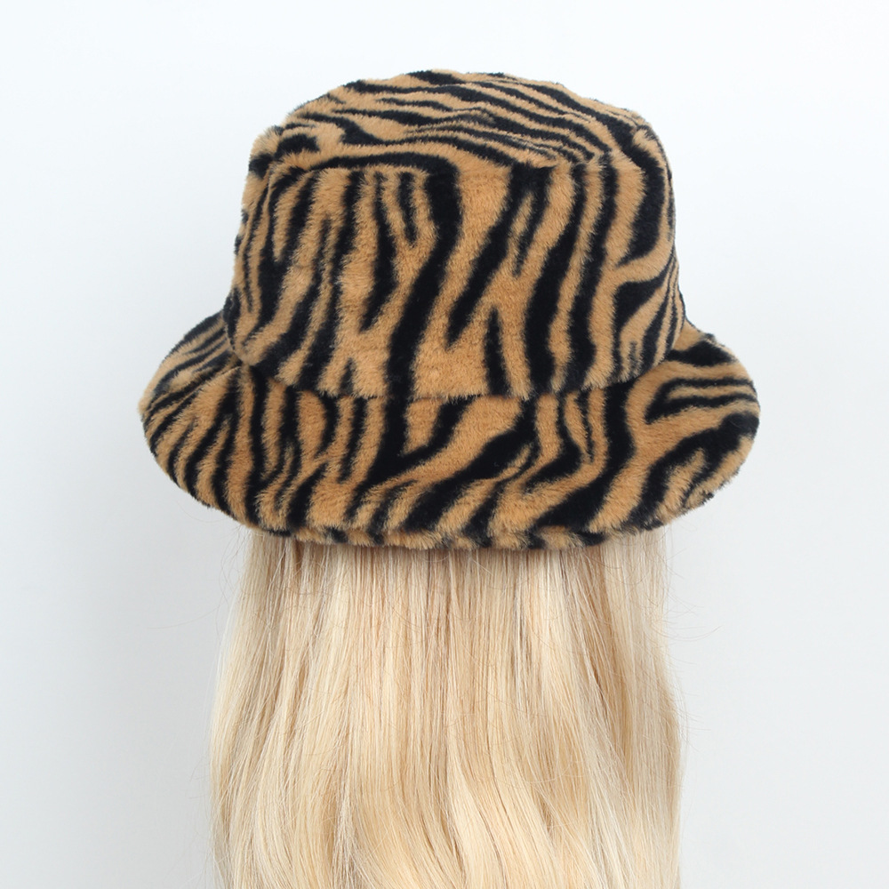 Faux Fur Bucket Hat Women Winter