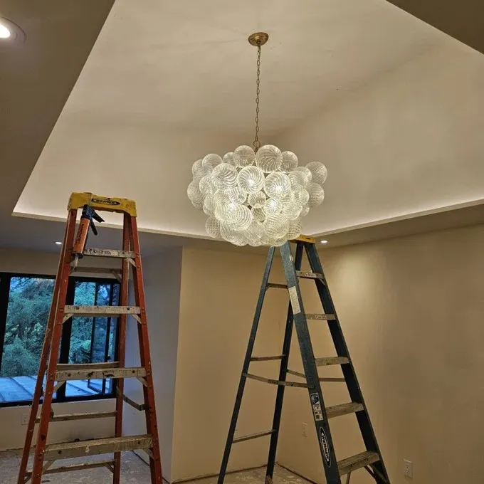 Cluster Glass Bubble Chandeliers