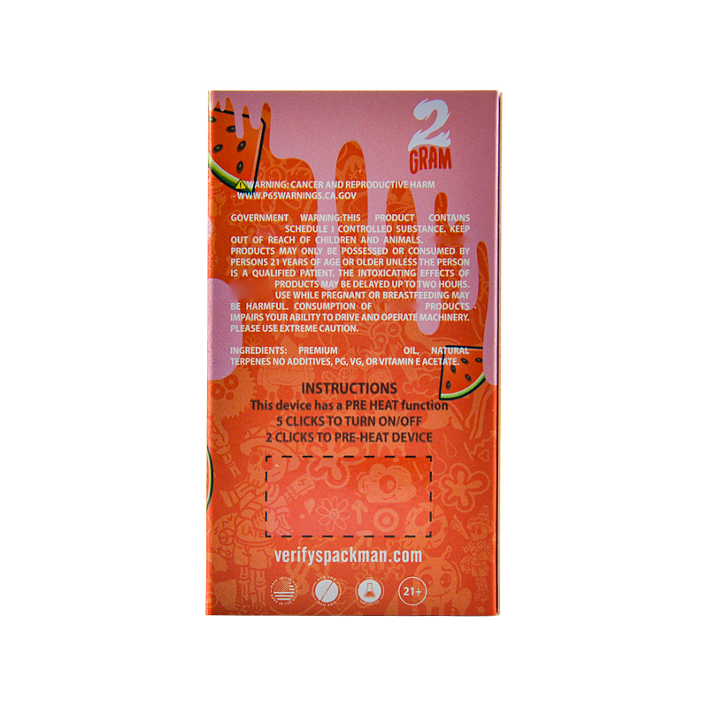 UK PACKMAN GEN3 2G DISPOSABLE