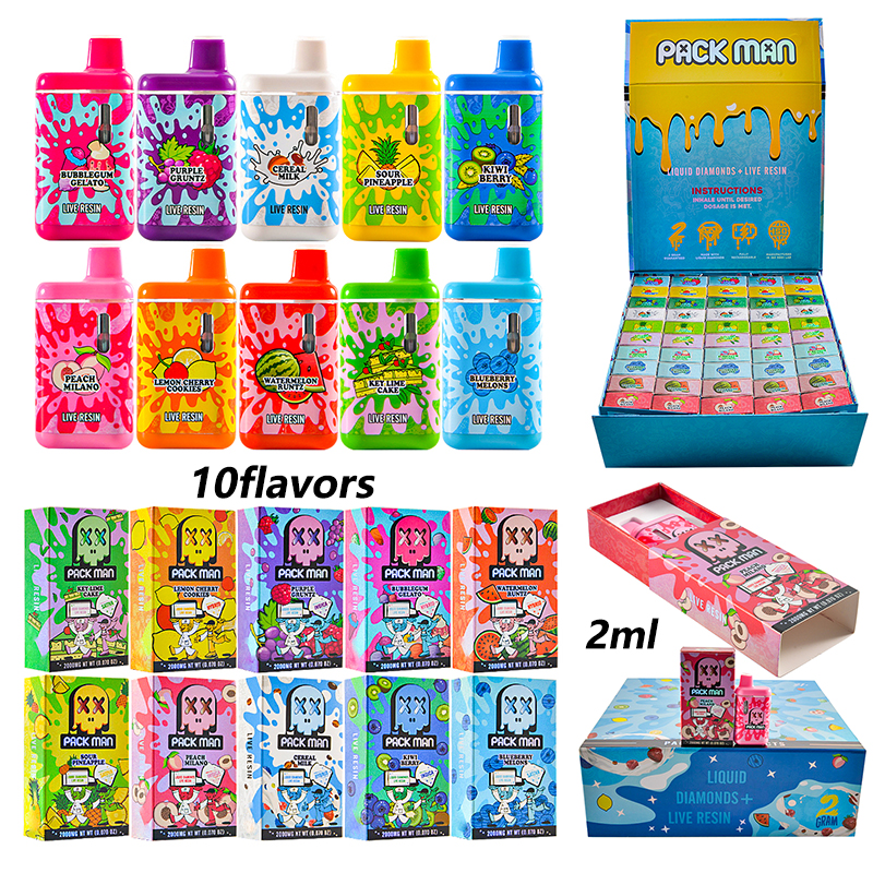 USA PACKMAN GEN3 2G DISPOSABLE VAPE PENS EMPTY