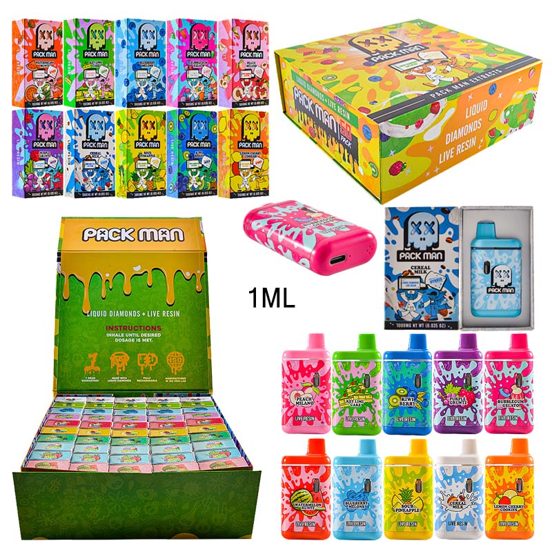 USA STOCK 1ML PACKMAN DISPOSABLE VAPES