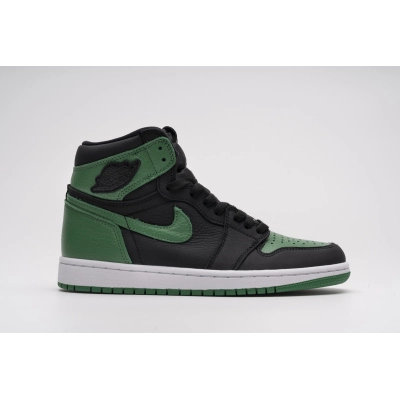 PK God Air Jordan 1 Retro High Pine Green Black 555088-030 02