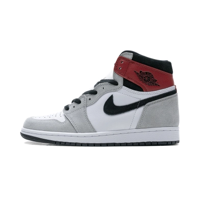 PK God Air  Jordan 1 Retro High Light Smoke Grey 555088-126  01