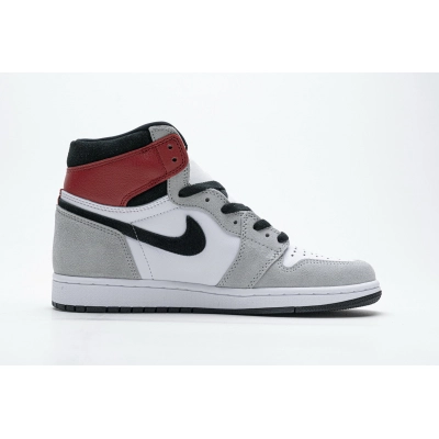 PK God Air  Jordan 1 Retro High Light Smoke Grey 555088-126  02