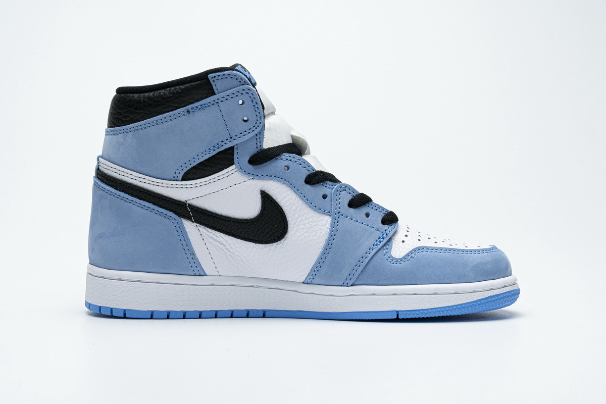 PK God Air Jordan 1 Retro High White University Blue Black 555088-134