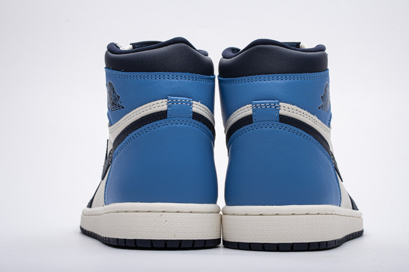 PK God Air Jordan 1 Retro High Obsidian UNC 555088-140