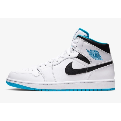 LJR Air Jordan 1 Mid Laser Blue 554724-141 01