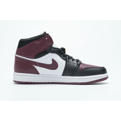 LJR Air Jordan 1 Mid SE Black Dark Beetroot (W) CZ4385-016  02