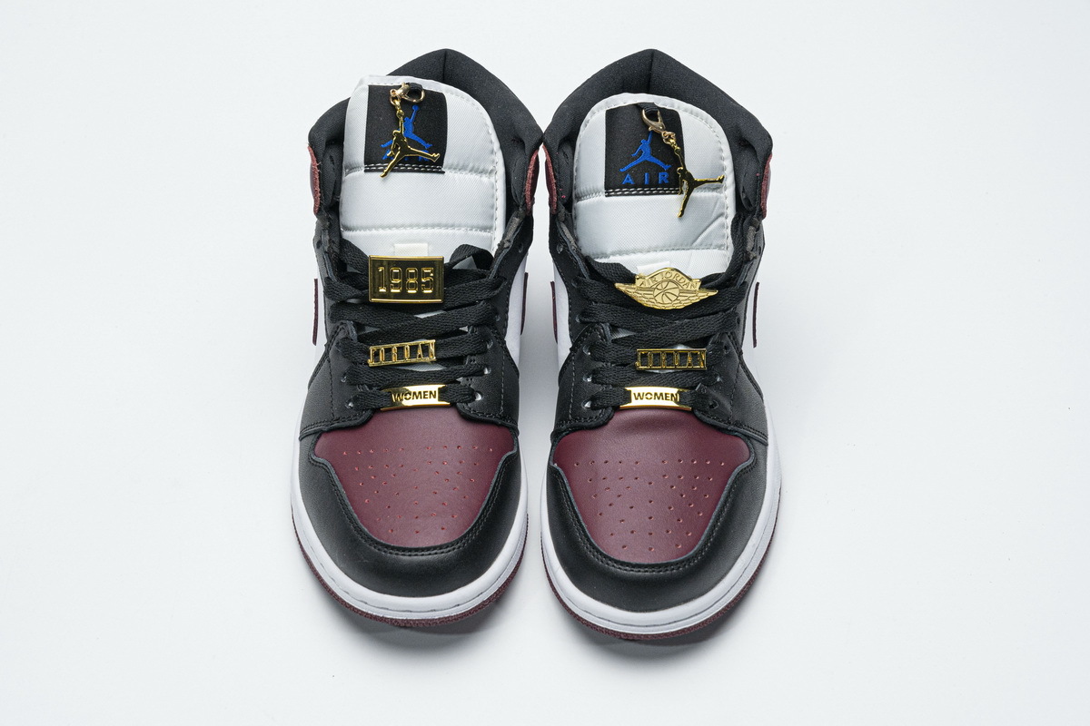 LJR Air Jordan 1 Mid SE Black Dark Beetroot (W) CZ4385-016 