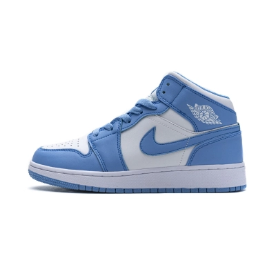 LJR Air Jordan 1 Retro Mid UNC 554724-106 01