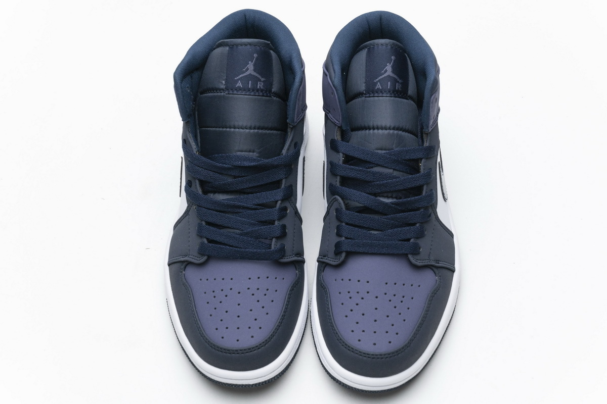 LJR Air Jordan 1 Mid Obsidian Sanded Purple 554724-445