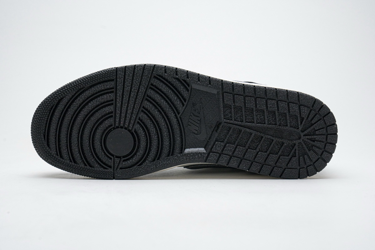 LJR Air Jordan 1 Mid Satin Grey Toe 852542-011