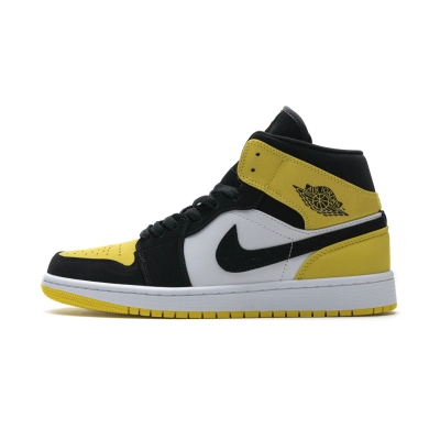 LJR Air Jordan 1 Mid Yellow Toe Black 852542-071 01
