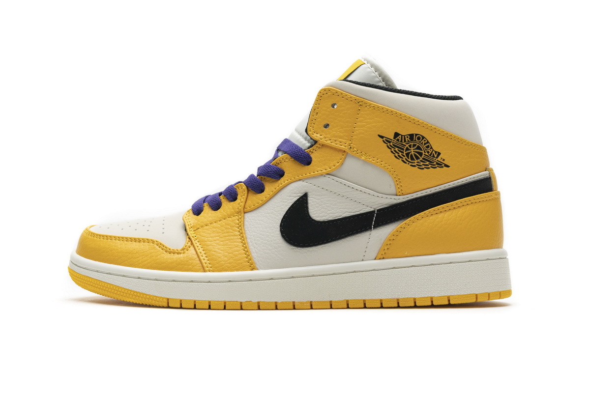 LJR Air Jordan 1 Mid SE Lakers 852542-700 